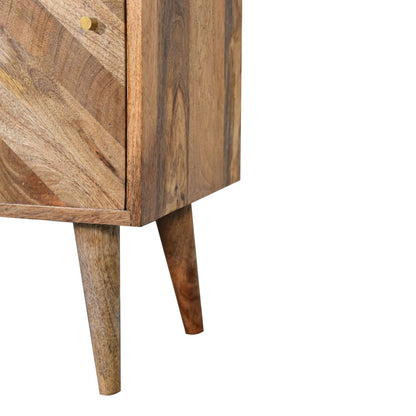 Bedside table made from mango wood