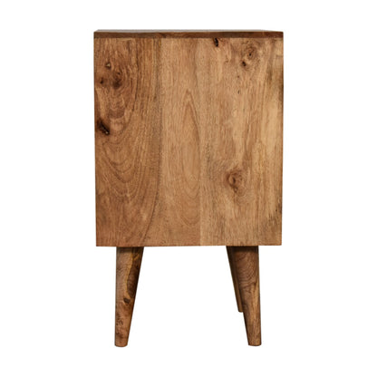 Bedside table made from mango wood