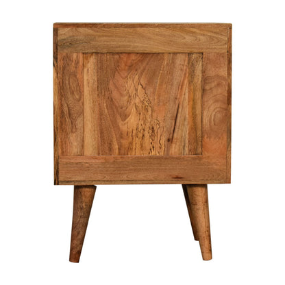 Bedside table made from mango wood