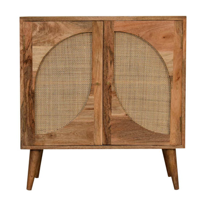 Cabinet made from rattan and mango wood