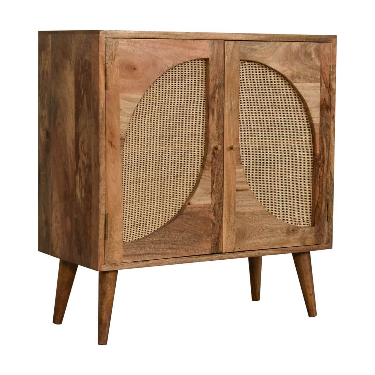 Cabinet made from rattan and mango wood