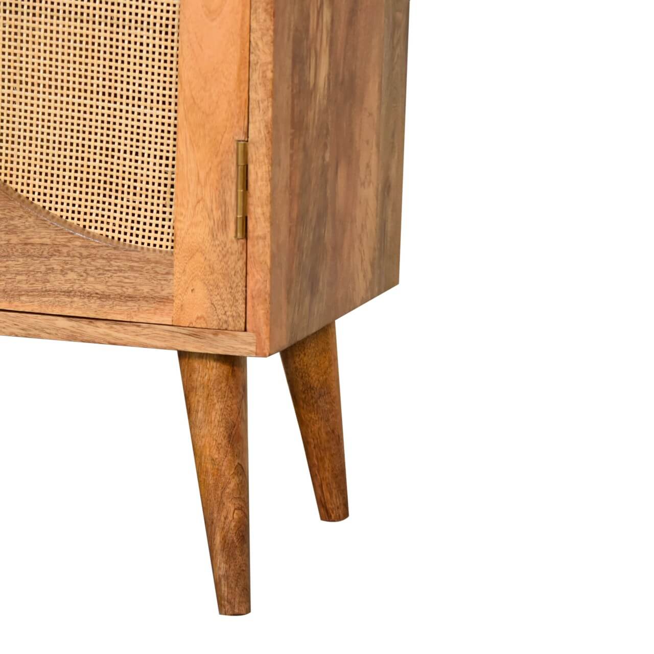 Cabinet made from rattan and mango wood