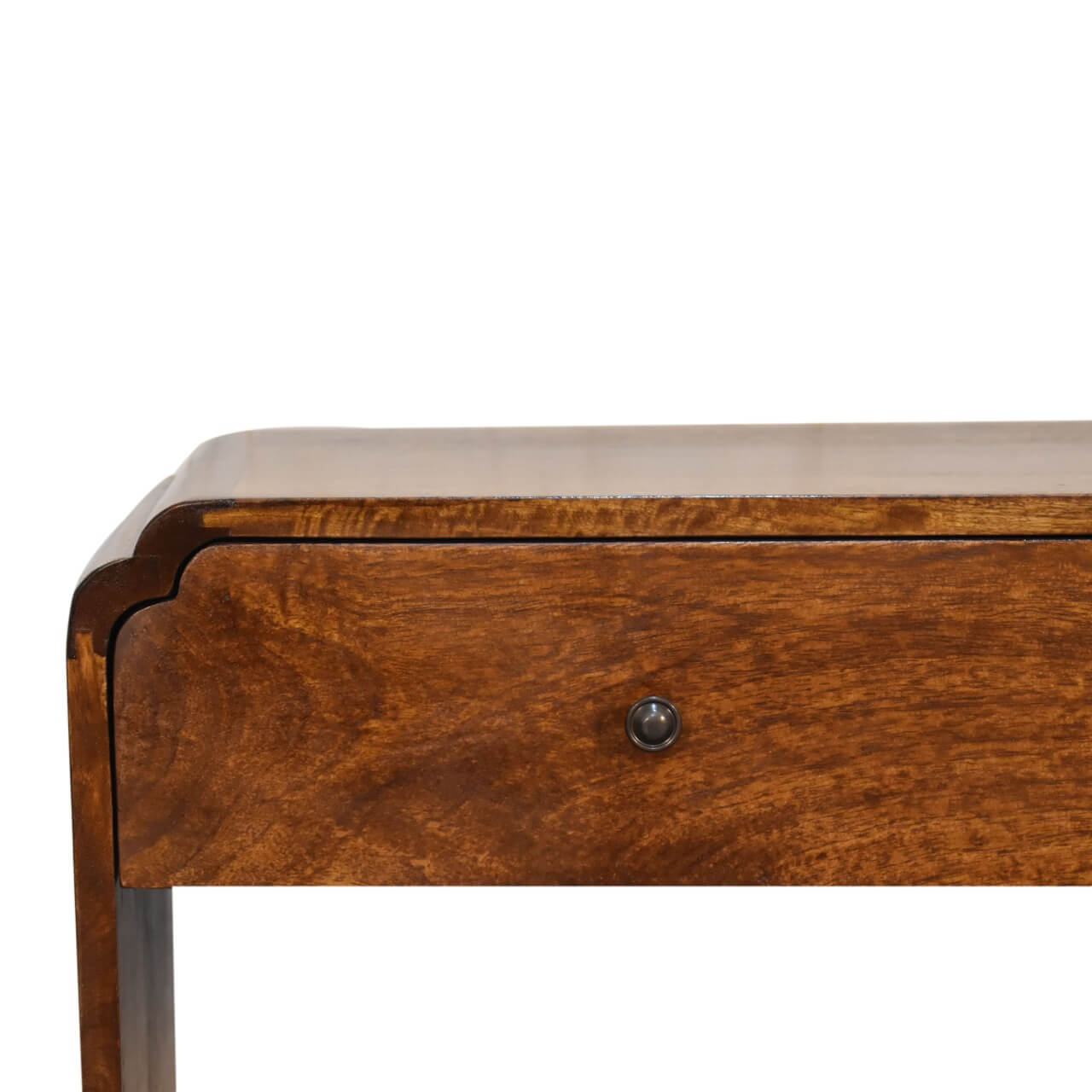 Mango wood chestnut finish console table