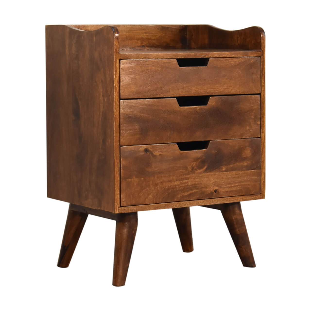 Alfin Bedside Table, Chestnut