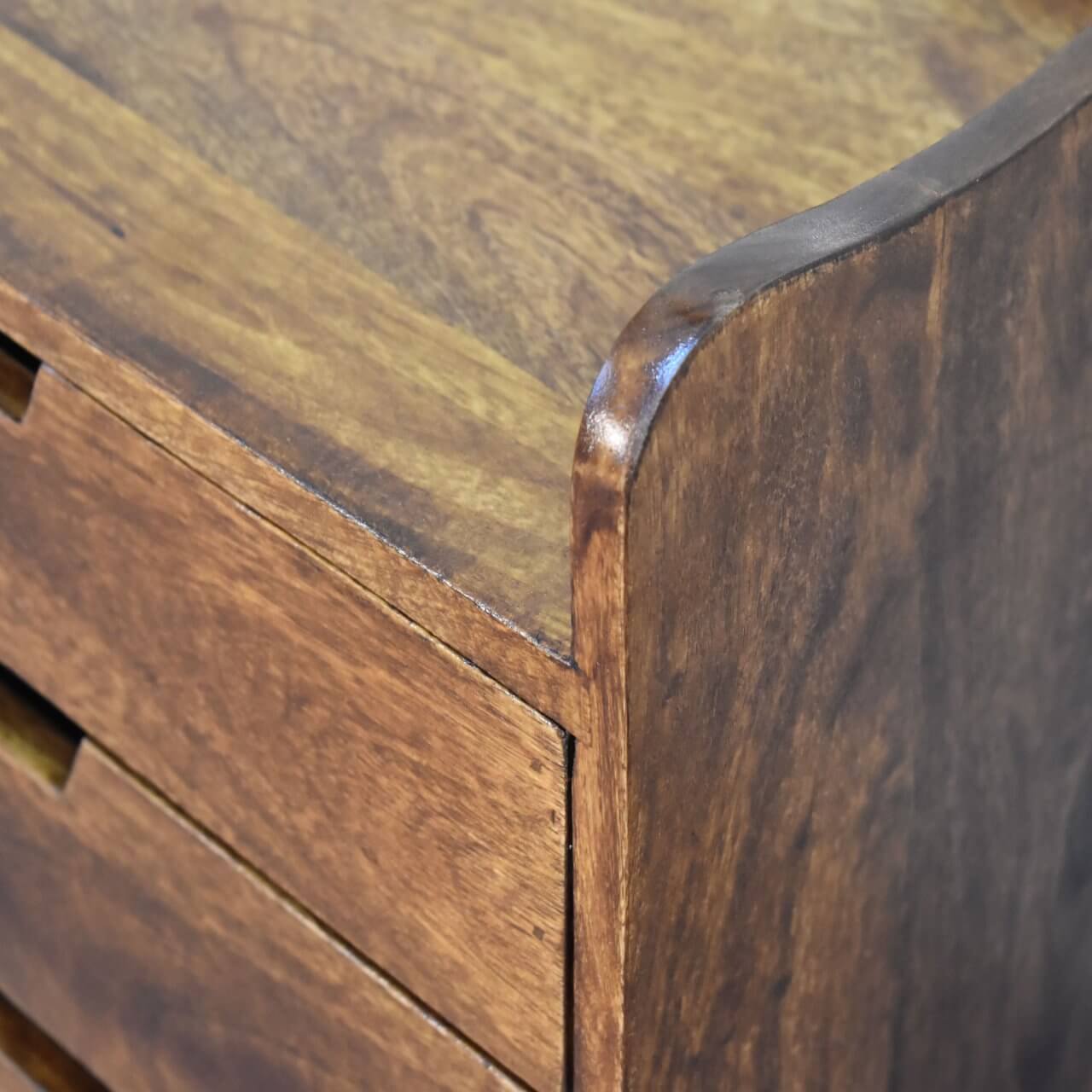 Alfin Bedside Table, Chestnut