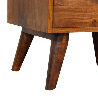 Alfin Bedside Table, Chestnut