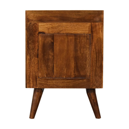 Alfin Bedside Table, Chestnut