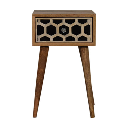 Bone Inlay Mango Wood Small Bedside table