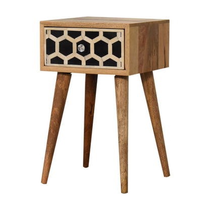 Bone Inlay Mango Wood Small Bedside table