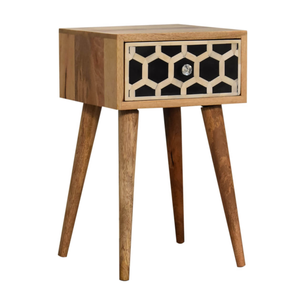 Bone Inlay Mango Wood Small Bedside table