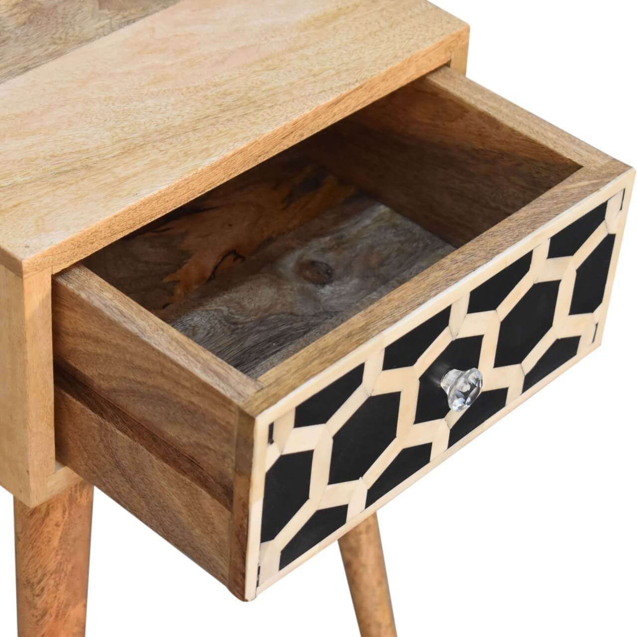 Bone Inlay Mango Wood Small Bedside table