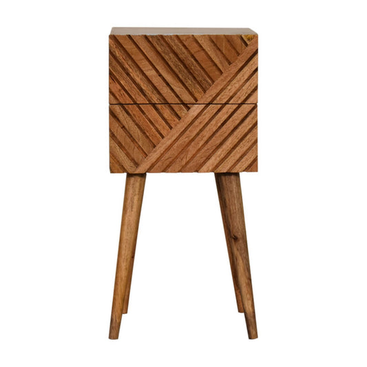 Lille small mango wood bedside table