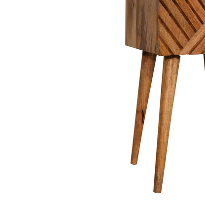 Lille small mango wood bedside table