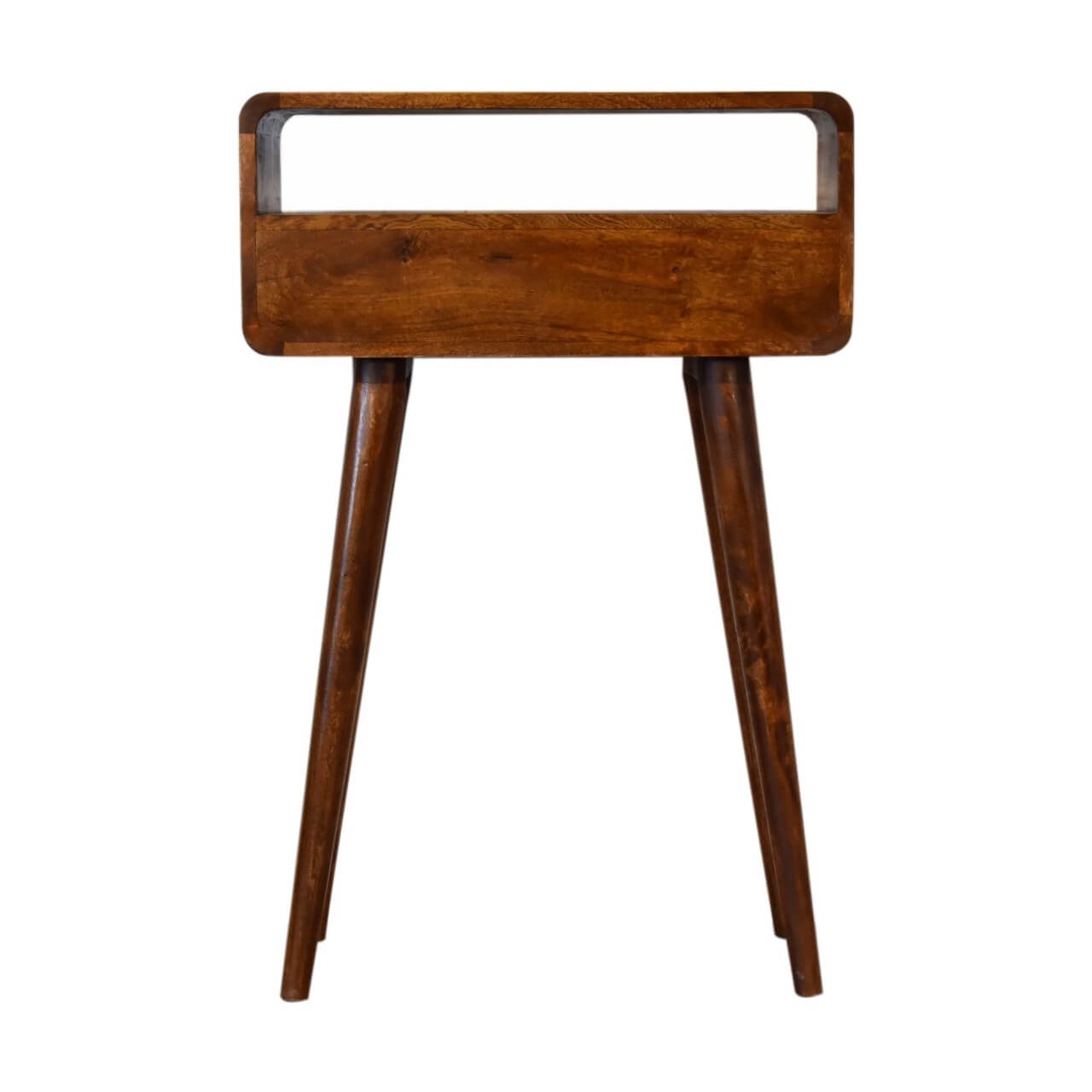 Mango wood small console table