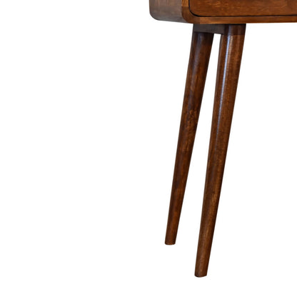 Mango wood small console table