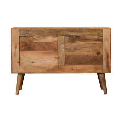 Rattan and mango wood sideboard