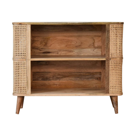 Open Cabinet mango wood and rattan