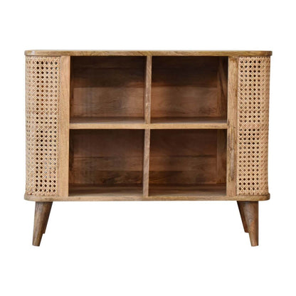 Mango wood display cabinet