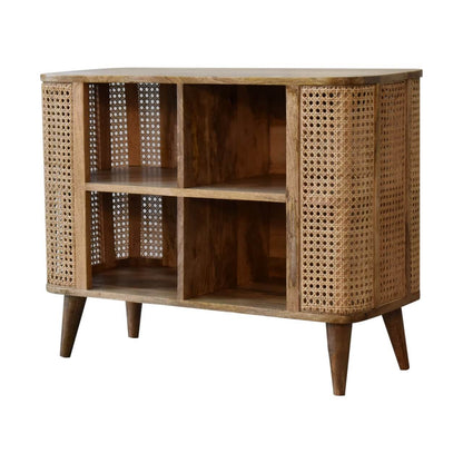 Mango wood display cabinet