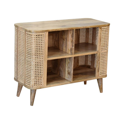 Mango wood display cabinet