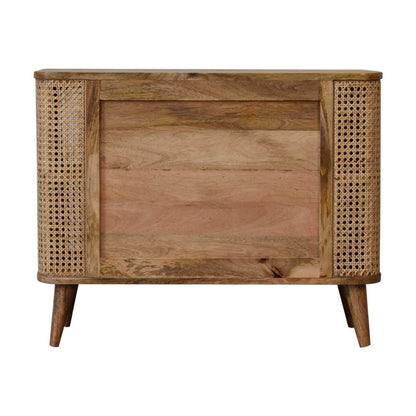 Mango wood display cabinet