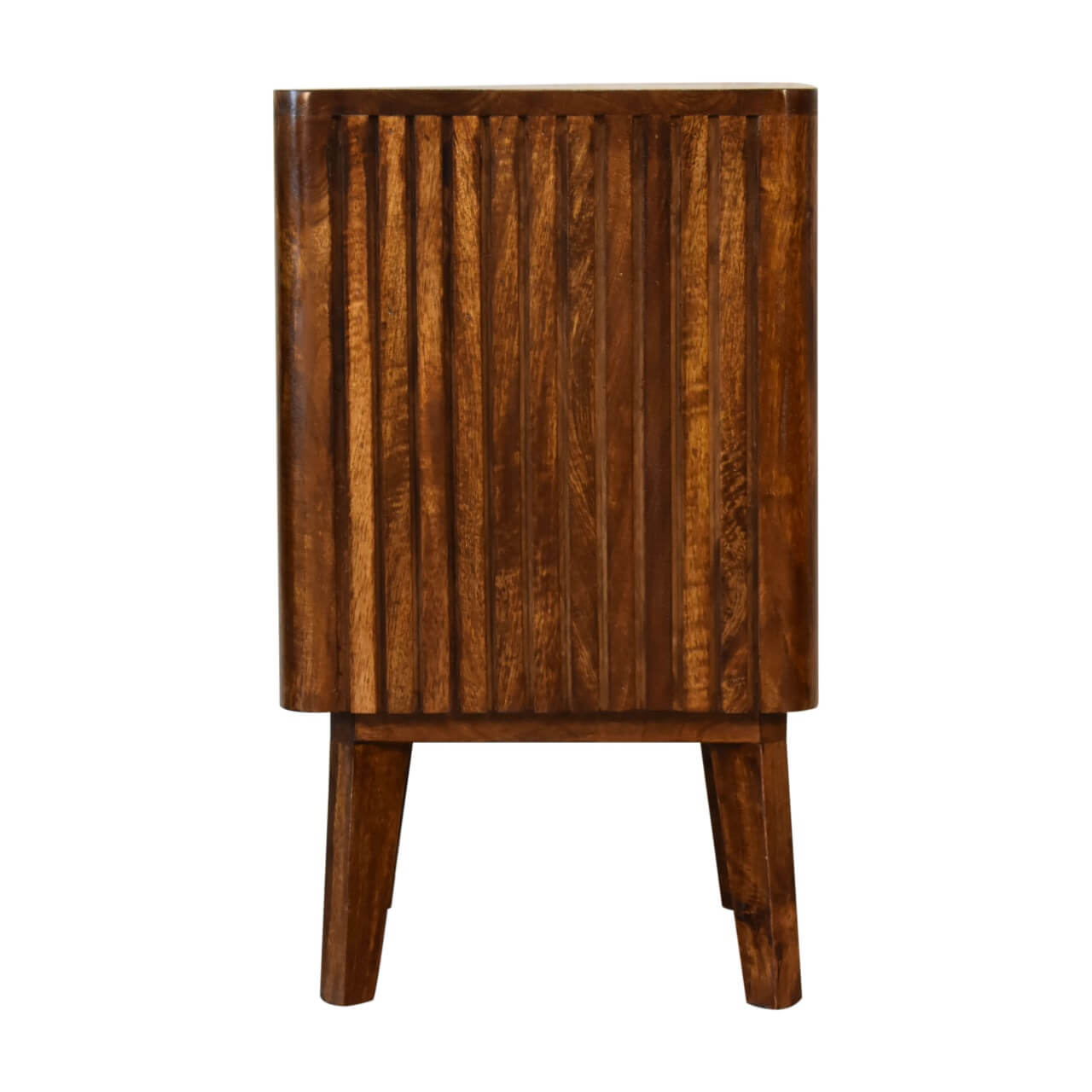 Chestnut finish Solid Wood bedside table, mango wood