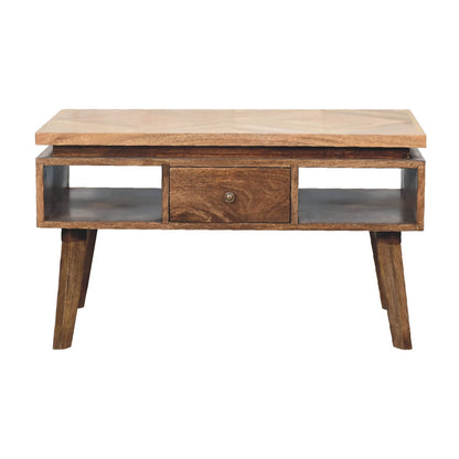 Granary coffee table mango wood with platform