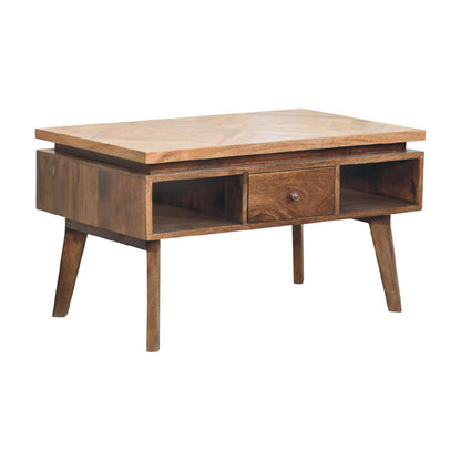 Granary coffee table mango wood with platform