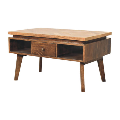 Granary coffee table mango wood with platform