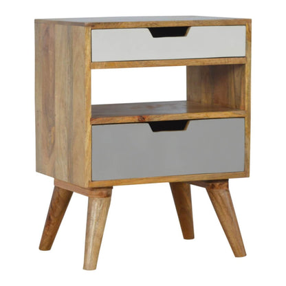 Gradine bedside table made from mango wood