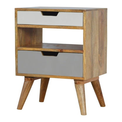 Gradine bedside table made from mango wood