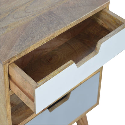 Gradine bedside table made from mango wood