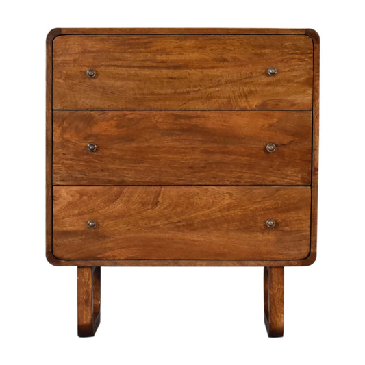 U-Shaped Legs 3 Drawer Chest