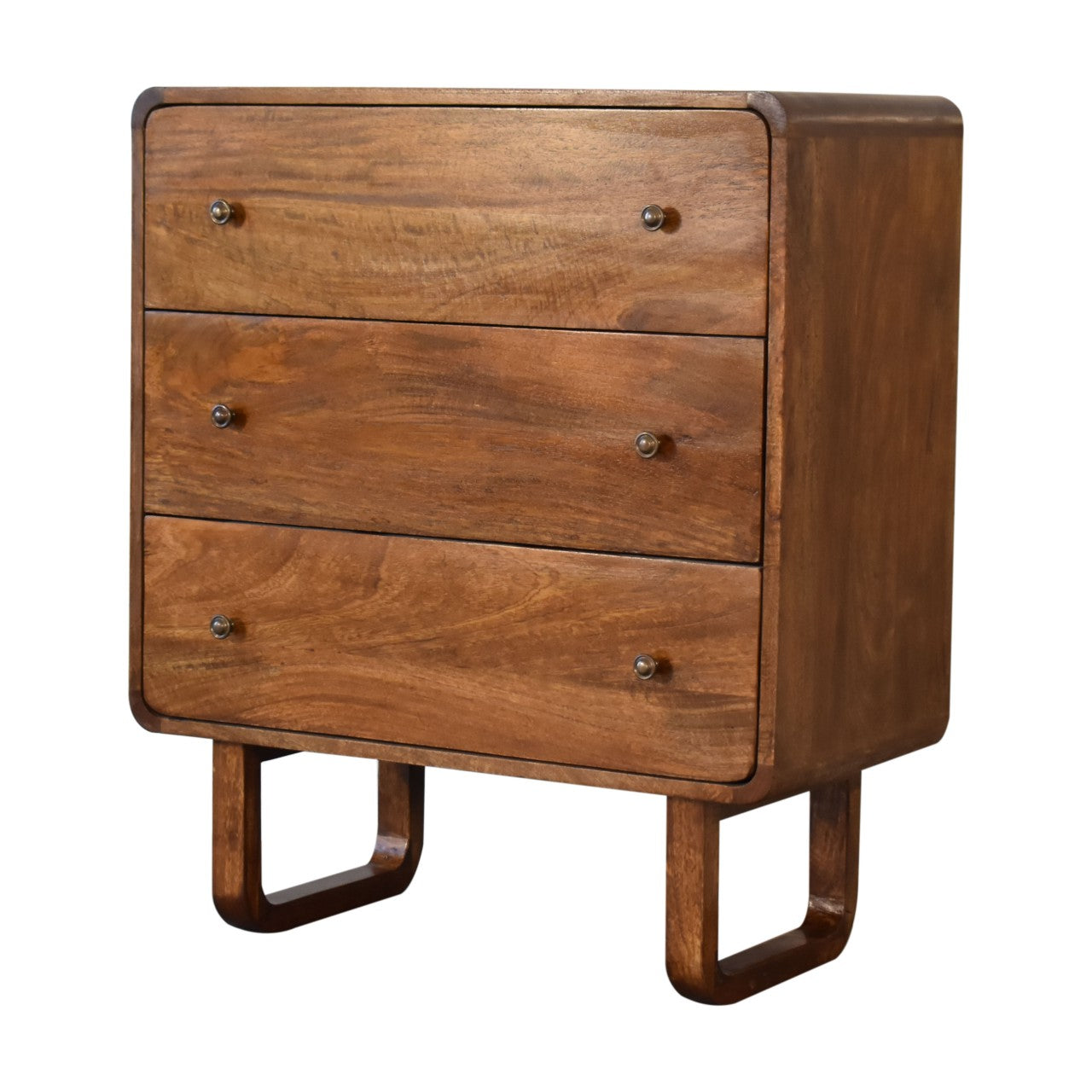 U-Shaped Legs 3 Drawer Chest