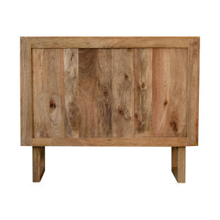 U-Shaped Legs Bone Inlay Wooden Chest