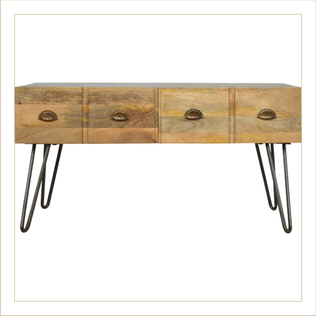 Industrial 2 Drawers Coffee Table