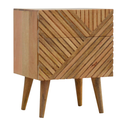 Lille mango wood bedside table