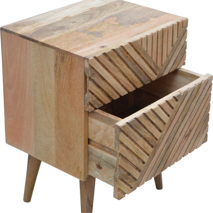 Lille mango wood bedside table