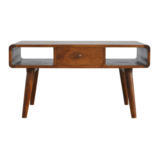 Chestnut finish mango Wood Coffee Table