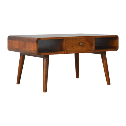 Chestnut finish mango Wood Coffee Table