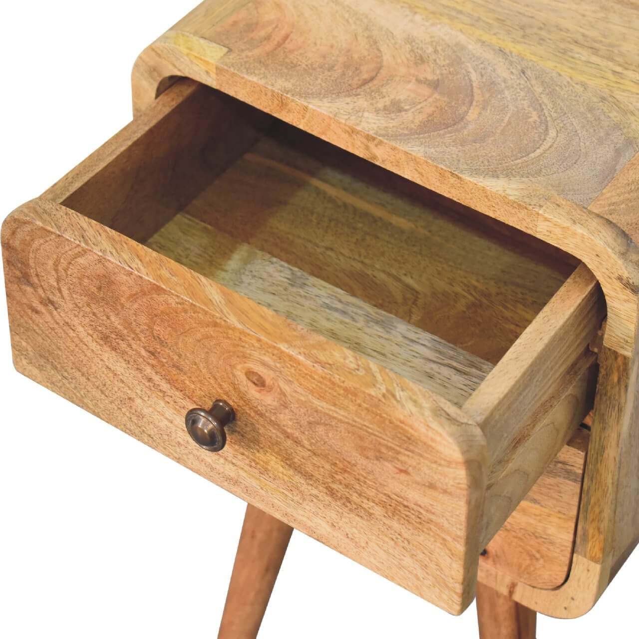 Bedside table made from mango wood, small