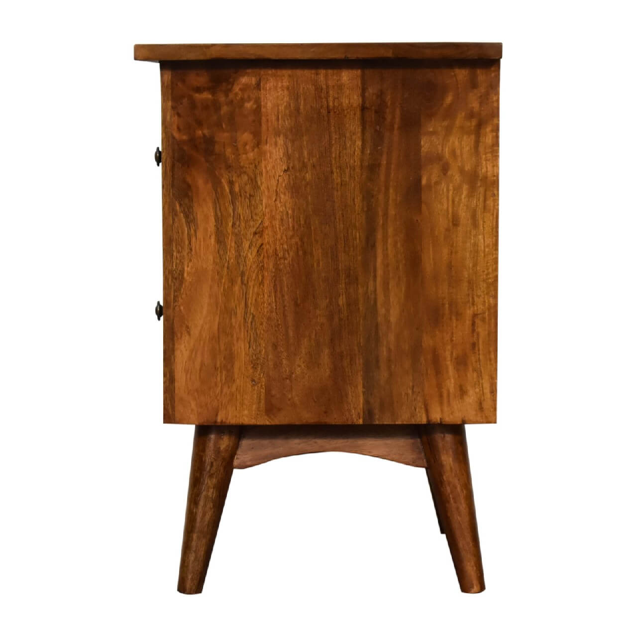 Chestnut finish bedside table mango wood