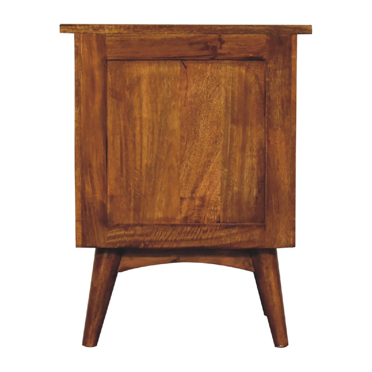 Chestnut finish bedside table mango wood