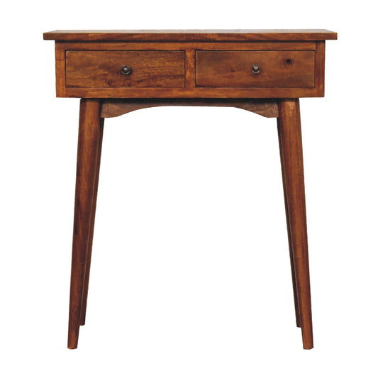 Liv Narrow Console Table, Chestnut