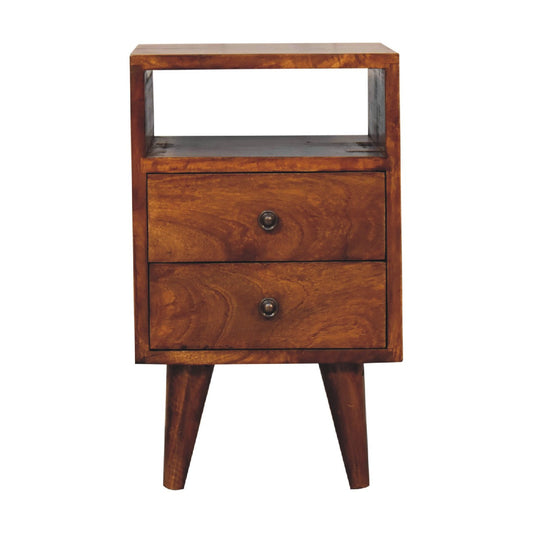 Small Chestnut bedside table mango wood