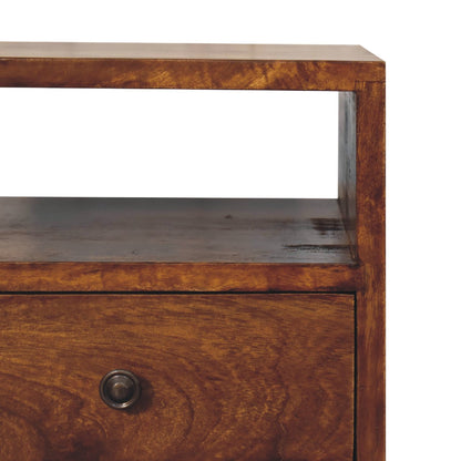 Small Chestnut bedside table mango wood