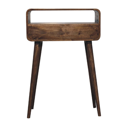 Mango wood small grey wash console table