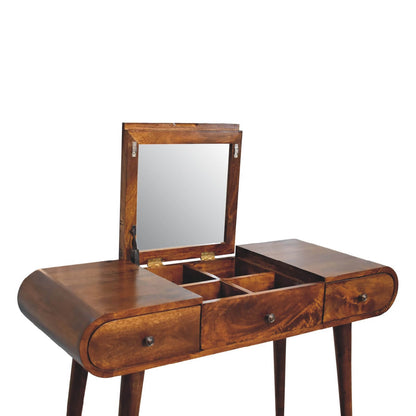 London Vanity Table, Chestnut