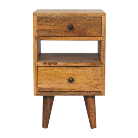 Cut-Out Small Nightstand mango wood