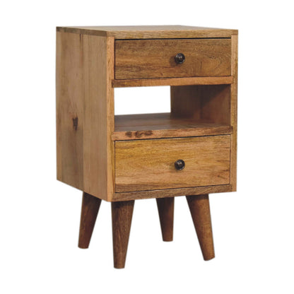 Cut-Out Small Nightstand mango wood